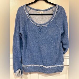 Love Fire Blue Distressed